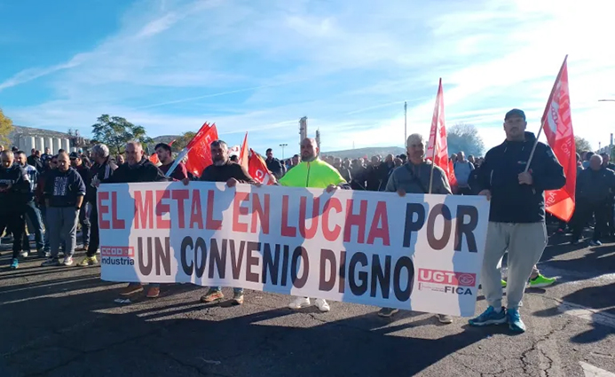 Éxito rotundo del primer día de huelga en el Metal de Ciudad Real con un 95% de seguimiento